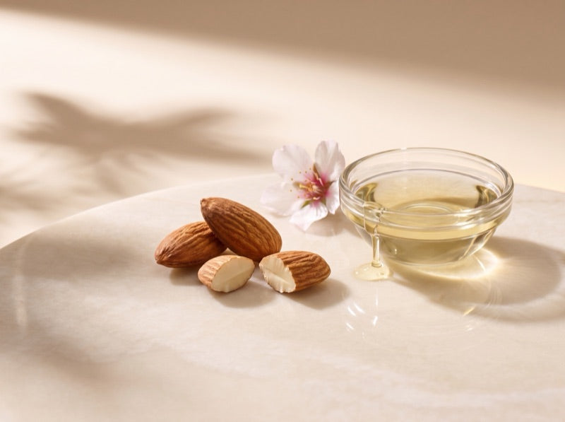 Sweet almonds and oil