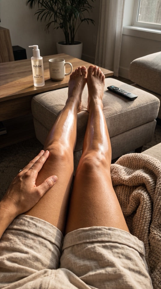 Customer photo with Pebble Silk Body Oil